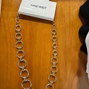 NEW - Nine West Gold Circle Link Necklace